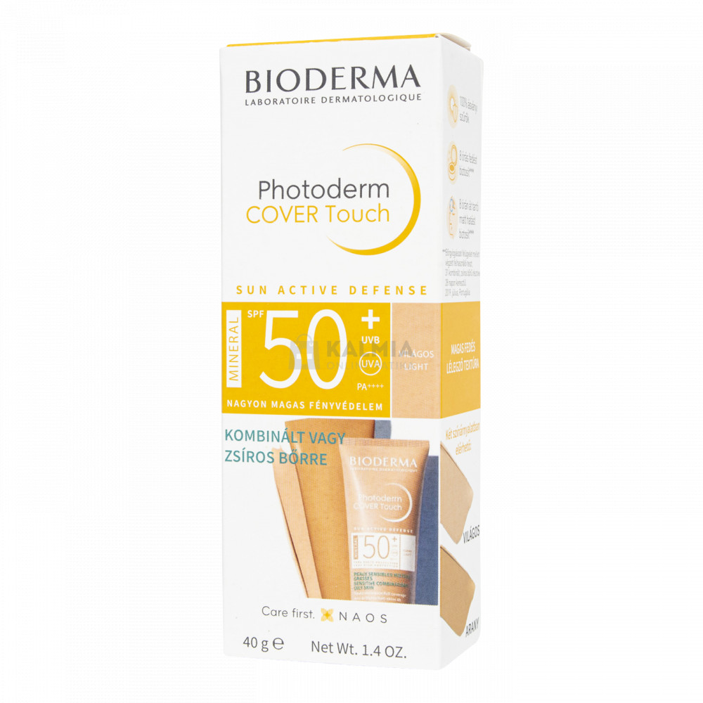 Bioderma Photoderm Cover touch mineral SPF50+ claire világos krém arcra 40 g akciós termékkép 1