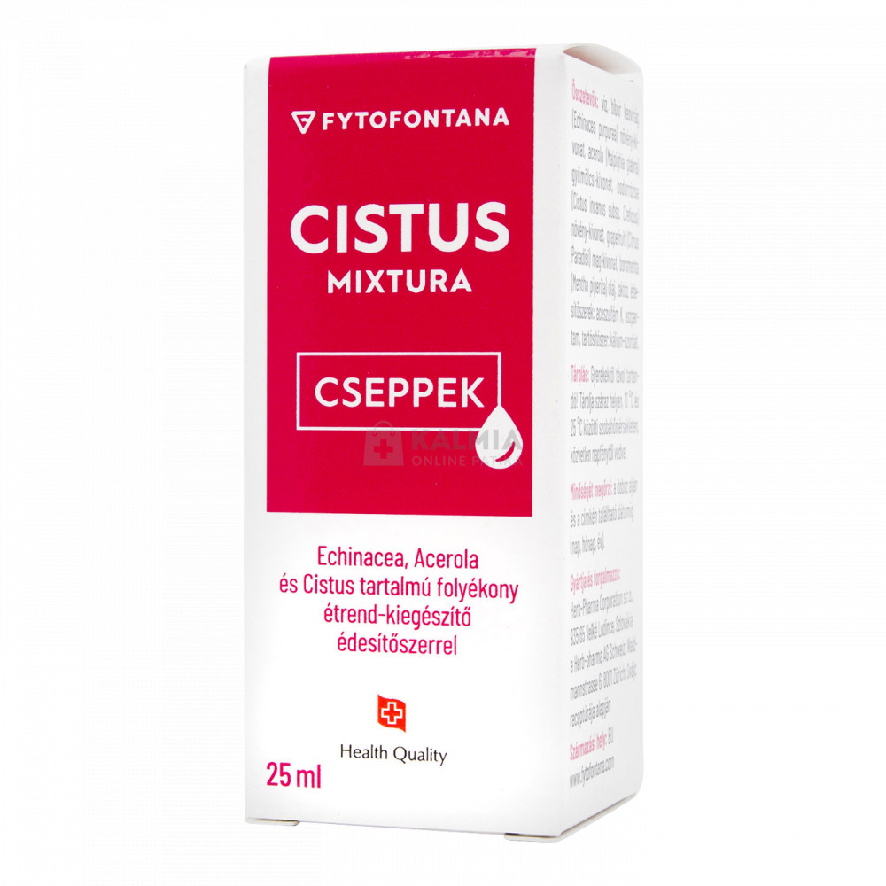 Fytofontana Cistus mixtura csepp 25 ml akciós termékkép 1