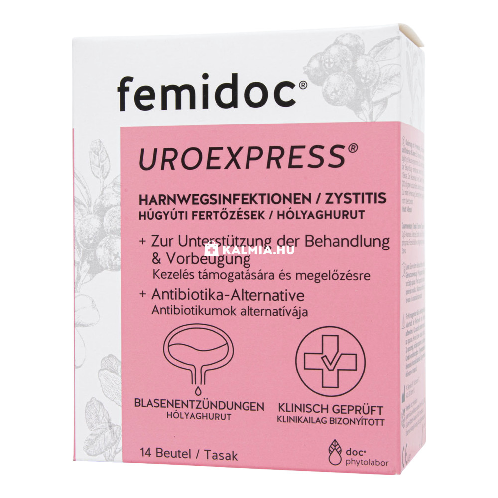 Femidoc Uroexpress D-mannóz italpor 14 db akciós termékkép 1