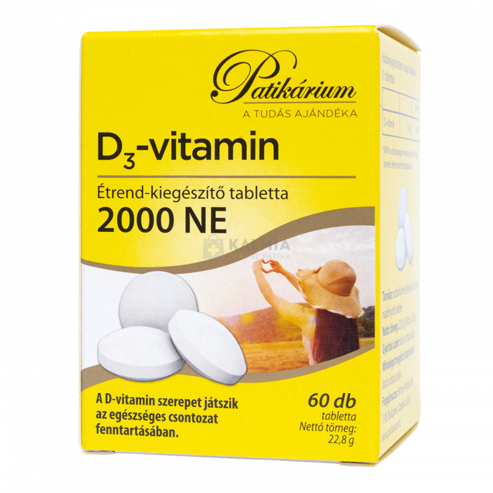 Patikárium D3-vitamin tabletta 60 db akciós termékkép 1