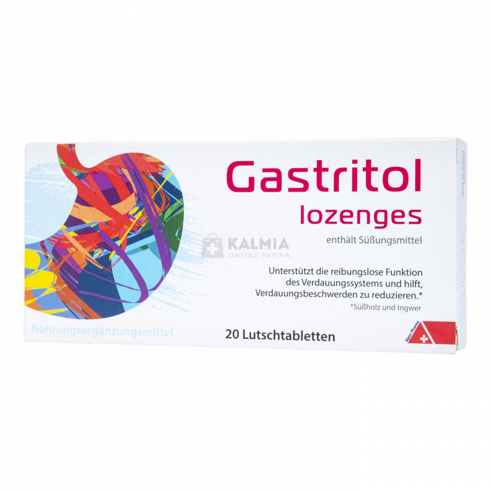 Gastritol étrend-kiegészítő pasztilla 20 db akciós termékkép 1