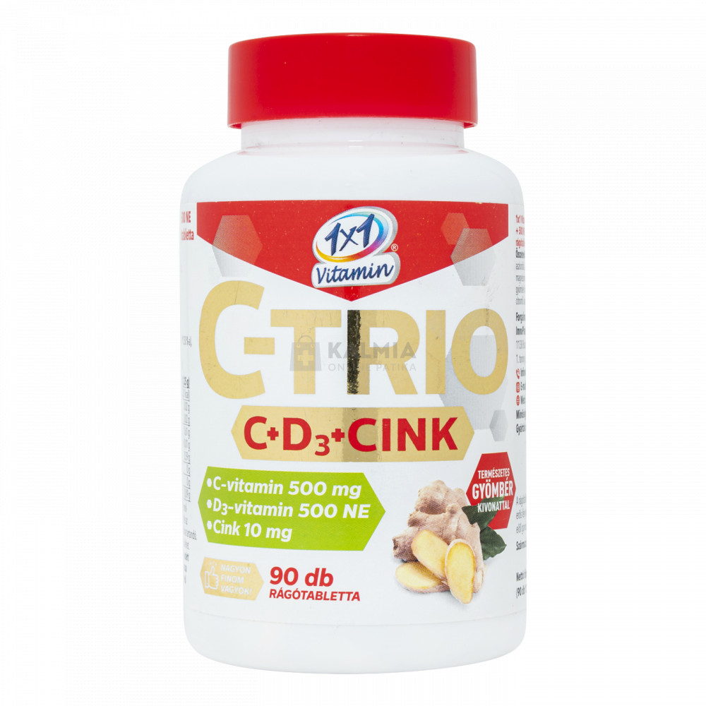 1×1 Vitamin C-trio rágótabletta 90 db akciós termékkép 1