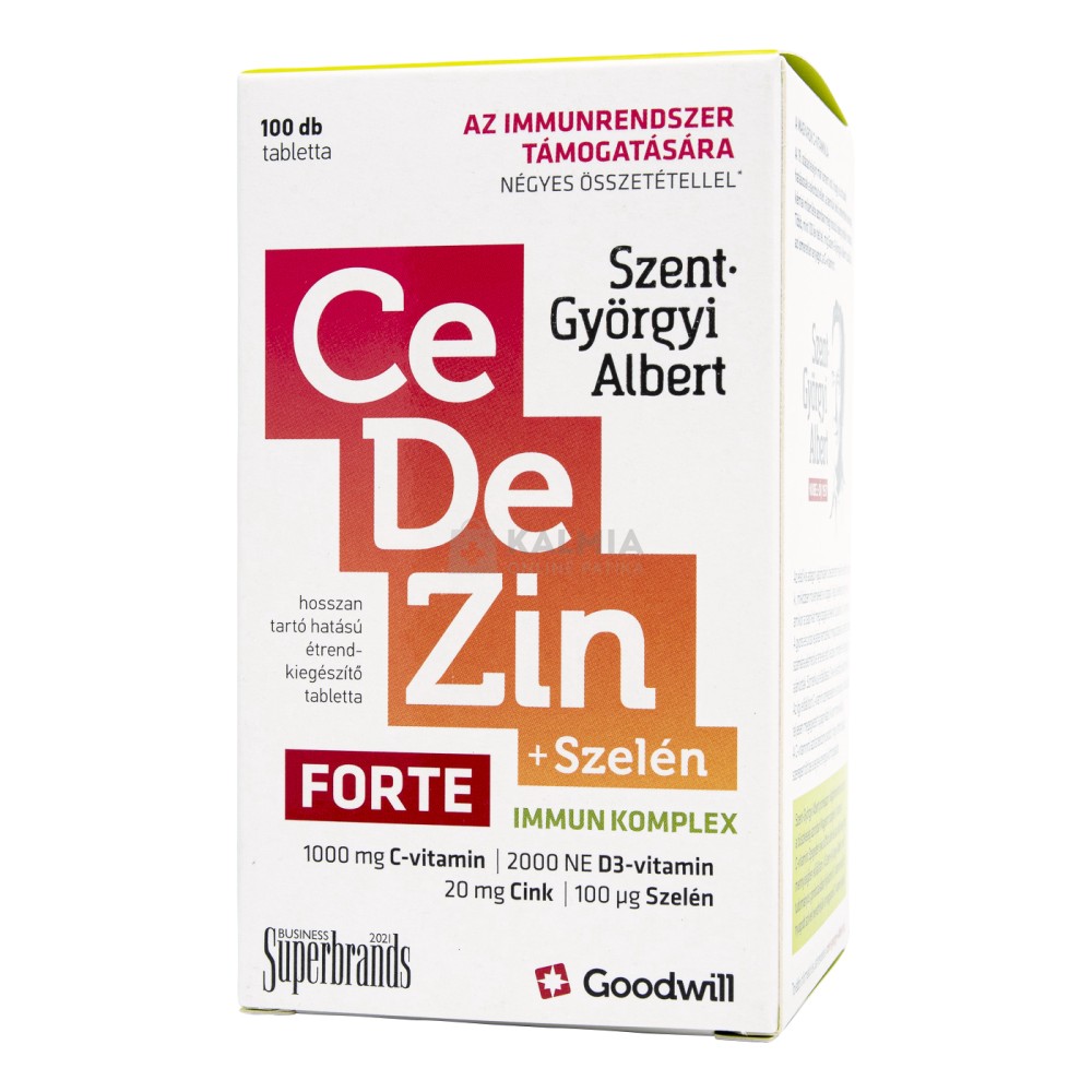 Szent-Györgyi Albert Immunkomplex Cedezin Forte + szelén tabletta 100 db akciós termékkép 1