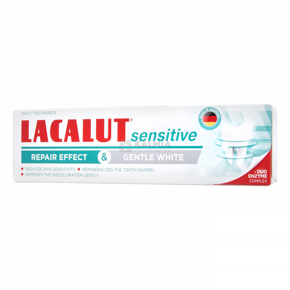 Lacalut sensitive repair effect és gentle white fogkrém 75 ml akciós termékkép 1