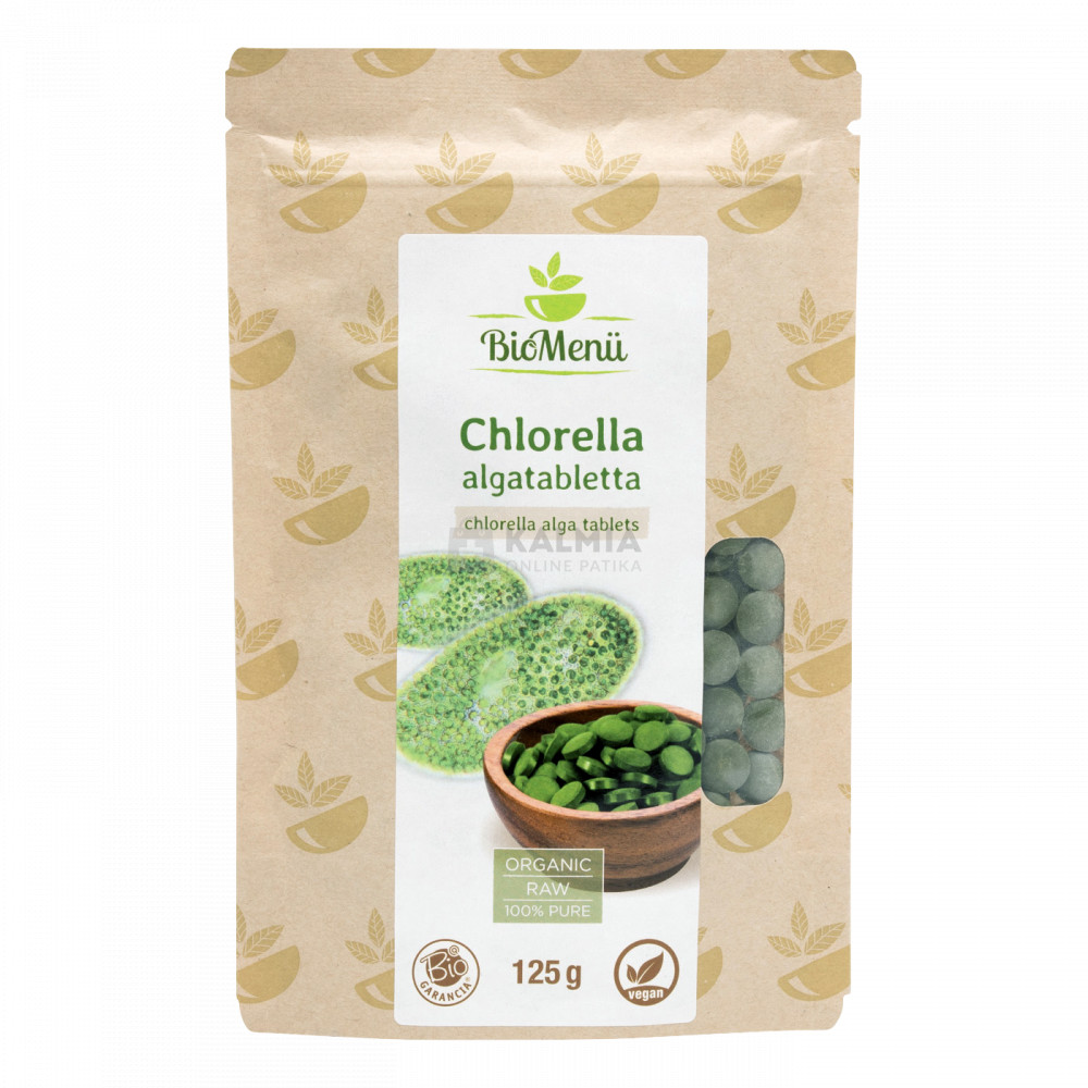 BioMenü bio chlorella alga tabletta 125 g akciós termékkép 1