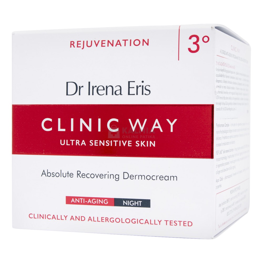 Dr Irena Eris Clinic Way teljes bőrmegújító 50+ éjszakai krém 50 ml akciós termékkép 1