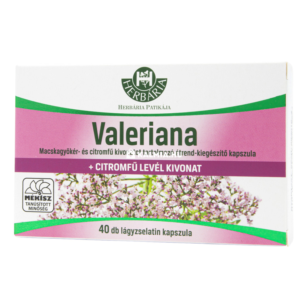 Herbária Valeriana kapszula 40 db akciós termékkép 1