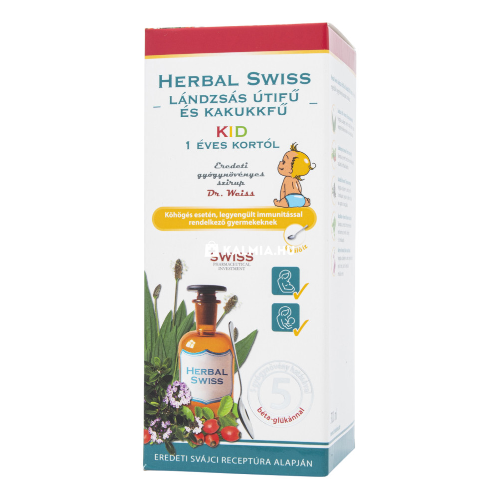 Herbal Swiss Kid Medical szirup 300 ml akciós termékkép 1