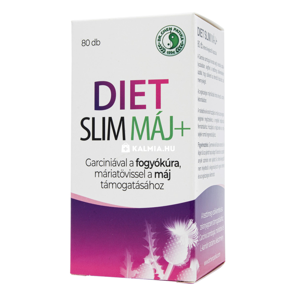 Dr. Chen diet slim máj+ kapszula 80 db akciós termékkép 1