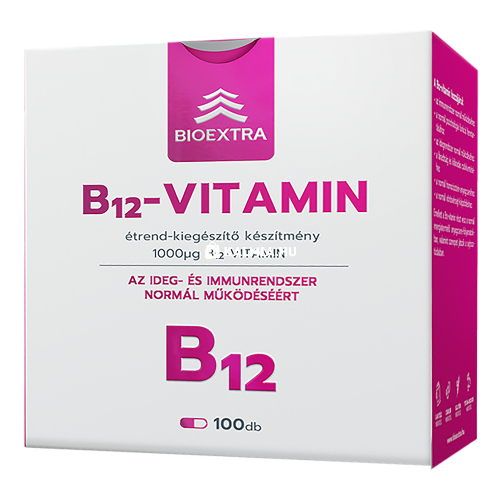 Bioextra B12-vitamin 1000 mcg kapszula 100 db akciós termékkép 1