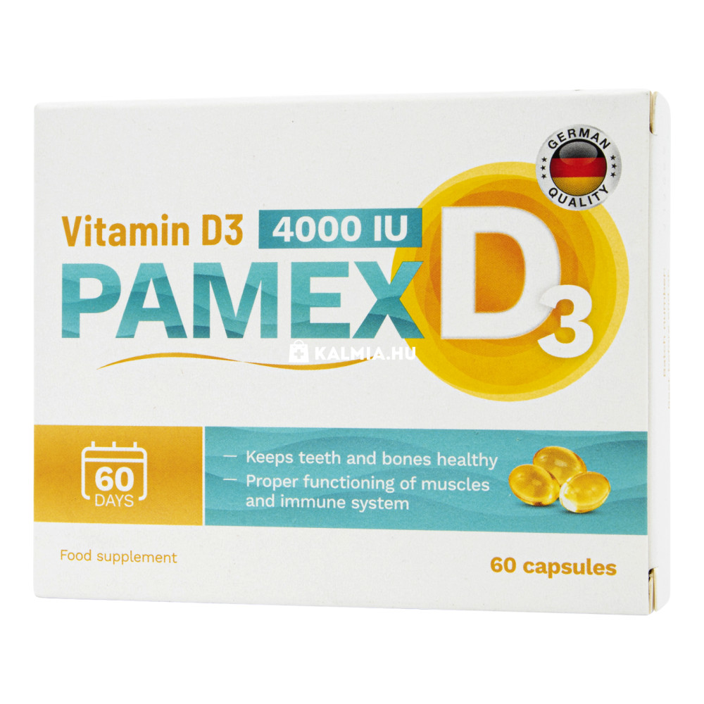 Pamex D3-vitamin 4000 NE kapszula 60 db akciós termékkép 1