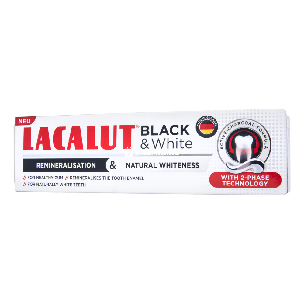 Lacalut Black and White fogkrém 75 ml akciós termékkép 1