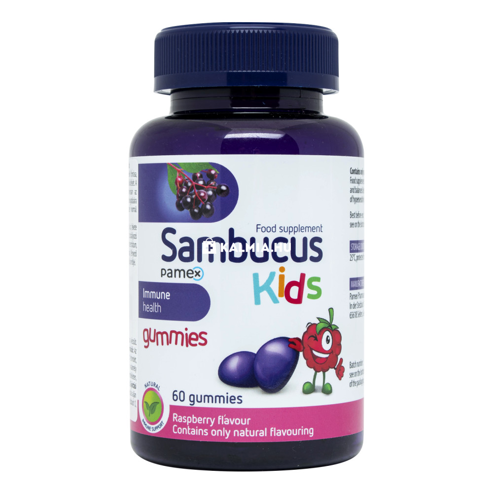 Sambucus kids málna ízű gumivitamin 60 db akciós termékkép 1