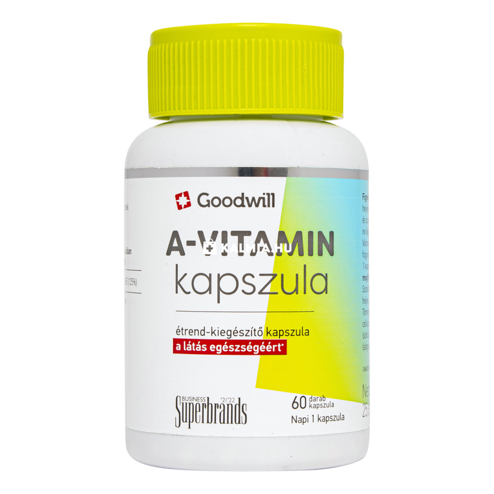 Goodwill A-vitamin 1000 mcg kapszula 60 db akciós termékkép 1