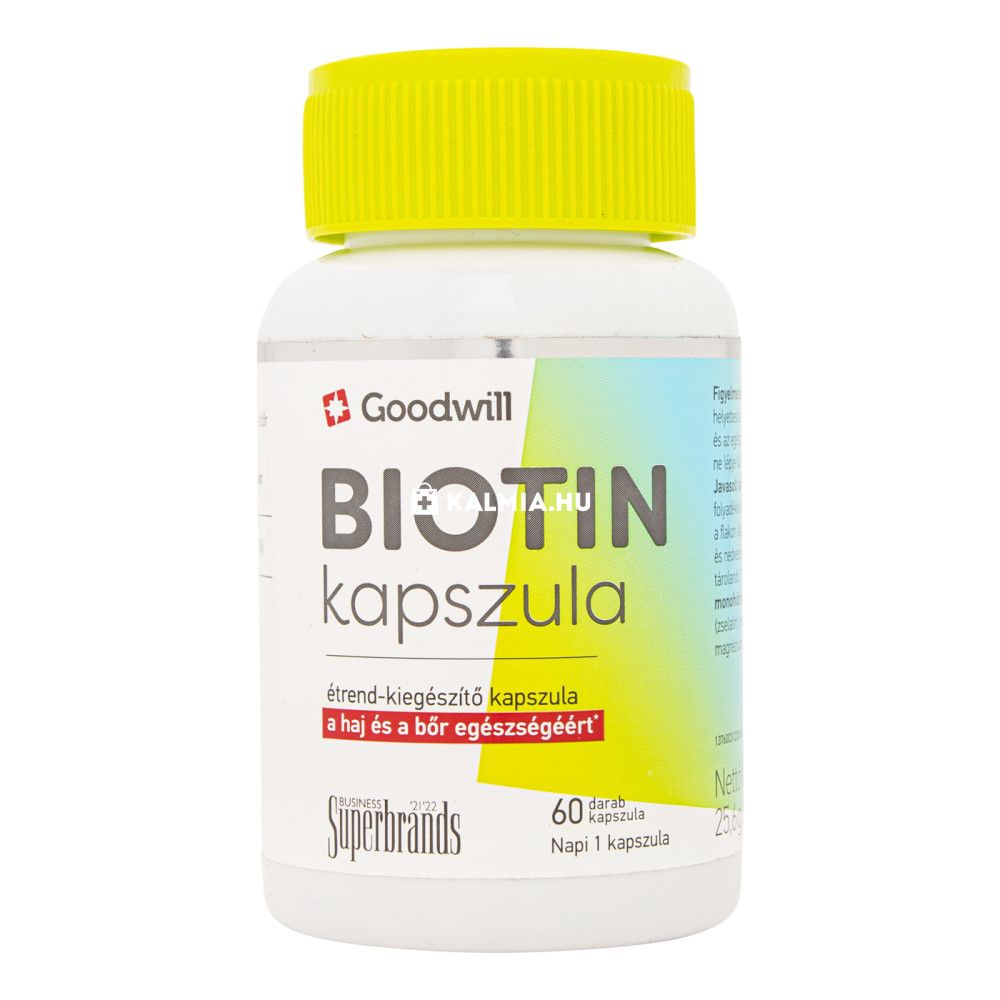 Goodwill Biotin 900 mcg kapszula 60 db akciós termékkép 1