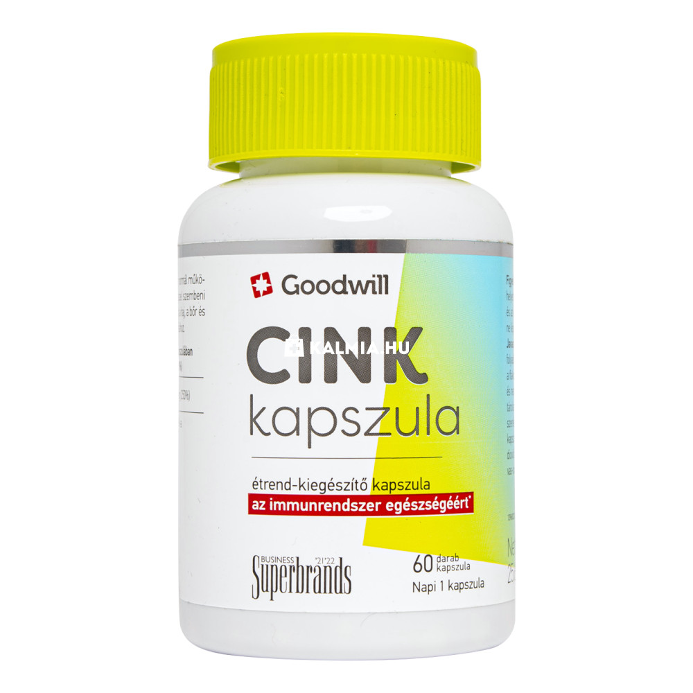 Goodwill Cink 25 mg kapszula 60 db akciós termékkép 1