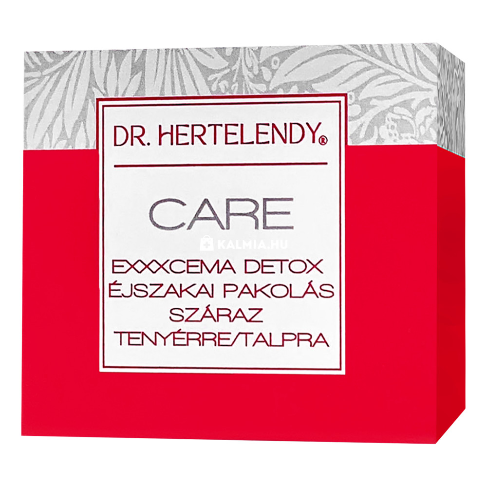 Dr. Hertelendy Care Exxxcema detox éjszakai pakolás kézre lábra 40 g akciós termékkép 1