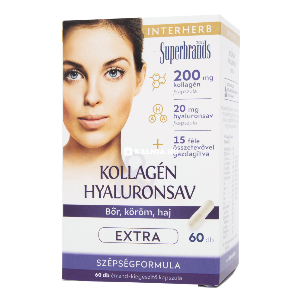 Interherb Kollagén Hyaluronsav Extra kapszula 60 db akciós termékkép 1