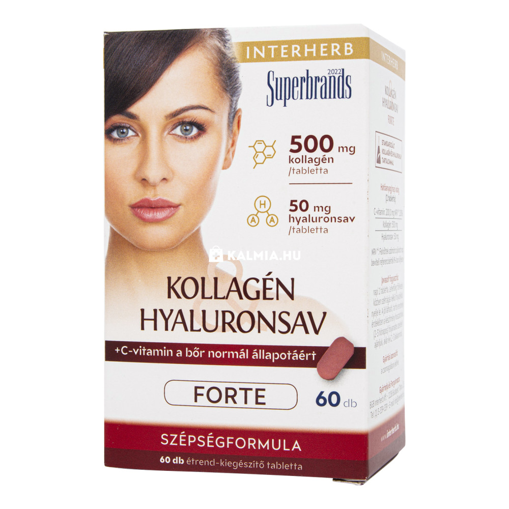 Interherb Kollagén Hyaluronsav Forte tabletta 60 db akciós termékkép 1