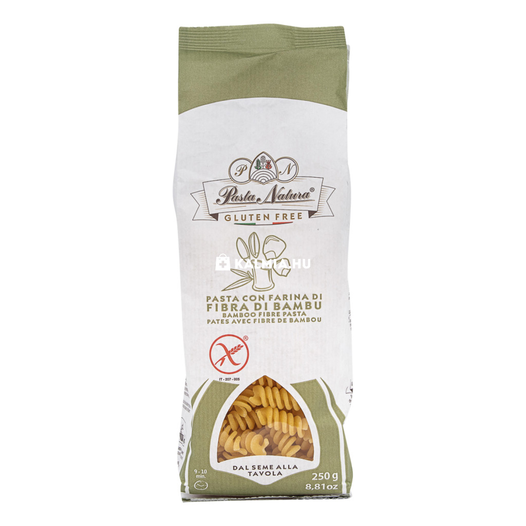 Pasta Natura Bambusztészta Fusilli 250 g akciós termékkép 1