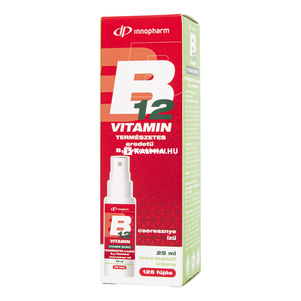 InnoPharm B12 cseresznyés szájspray 25 ml akciós termékkép 1