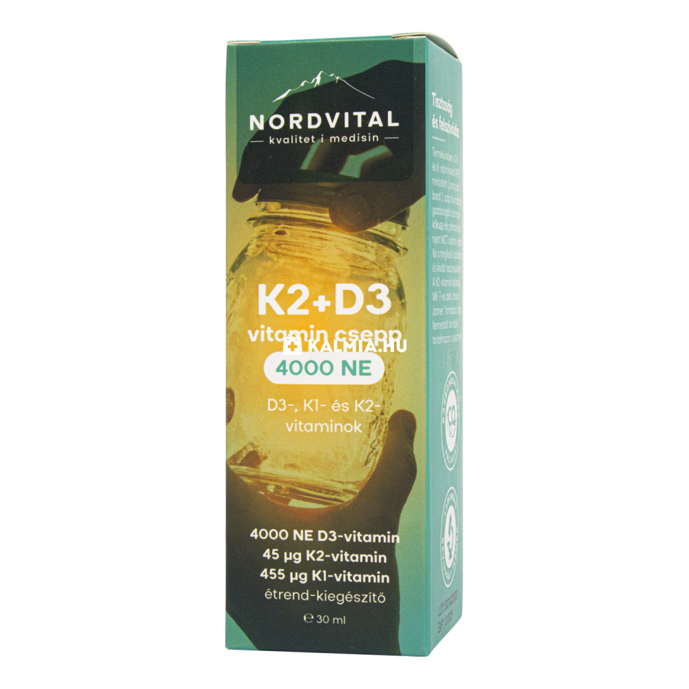 Nordvital K2-vitamin + D3-vitamin csepp 30 ml akciós termékkép 1