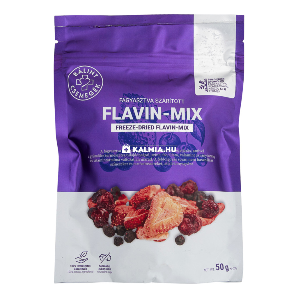 Bálint Csemegék Flavin-Mix Fagyasztva szárított gyümölcs 50 g akciós termékkép 1