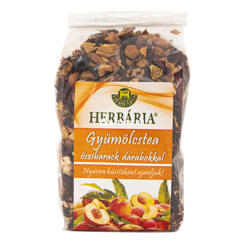 Herbária Fóliás Gyümölcstea őszibarack darabokkal 120 g akciós termékkép 1